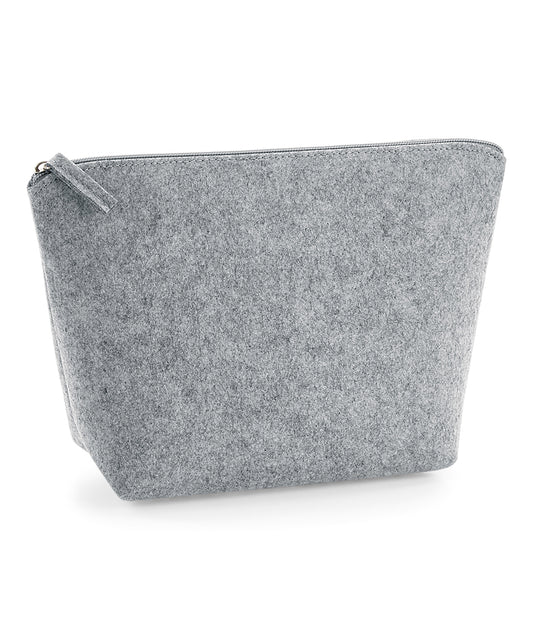 BagBase Felt accessory bag Grey Melange