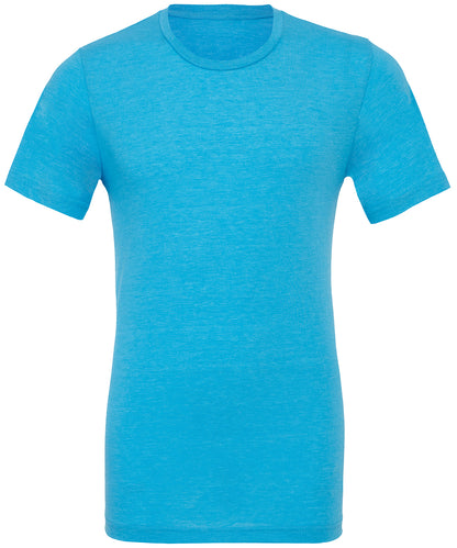 Bella+Canvas Unisex triblend crew neck t-shirt Aqua Triblend