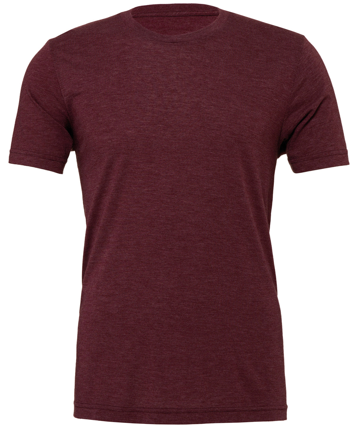 Bella+Canvas Unisex triblend crew neck t-shirt Maroon Triblend