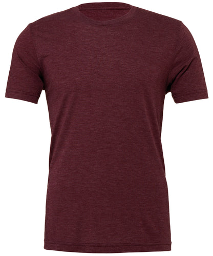 Bella+Canvas Unisex triblend crew neck t-shirt Maroon Triblend