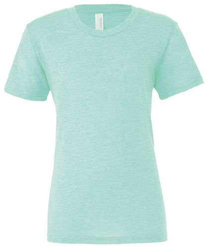Bella+Canvas Unisex triblend crew neck t-shirt Mint Triblend