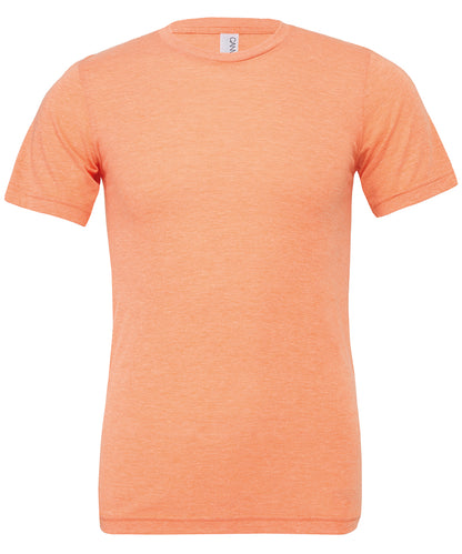 Bella+Canvas Unisex triblend crew neck t-shirt Orange Triblend