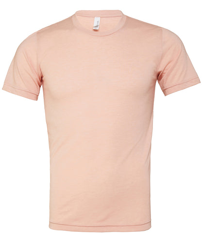 Bella+Canvas Unisex triblend crew neck t-shirt PeachTriblend