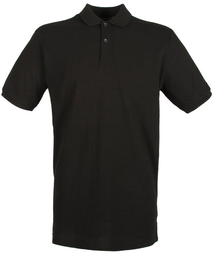 Henbury Micro-fine piqué polo shirt Black*