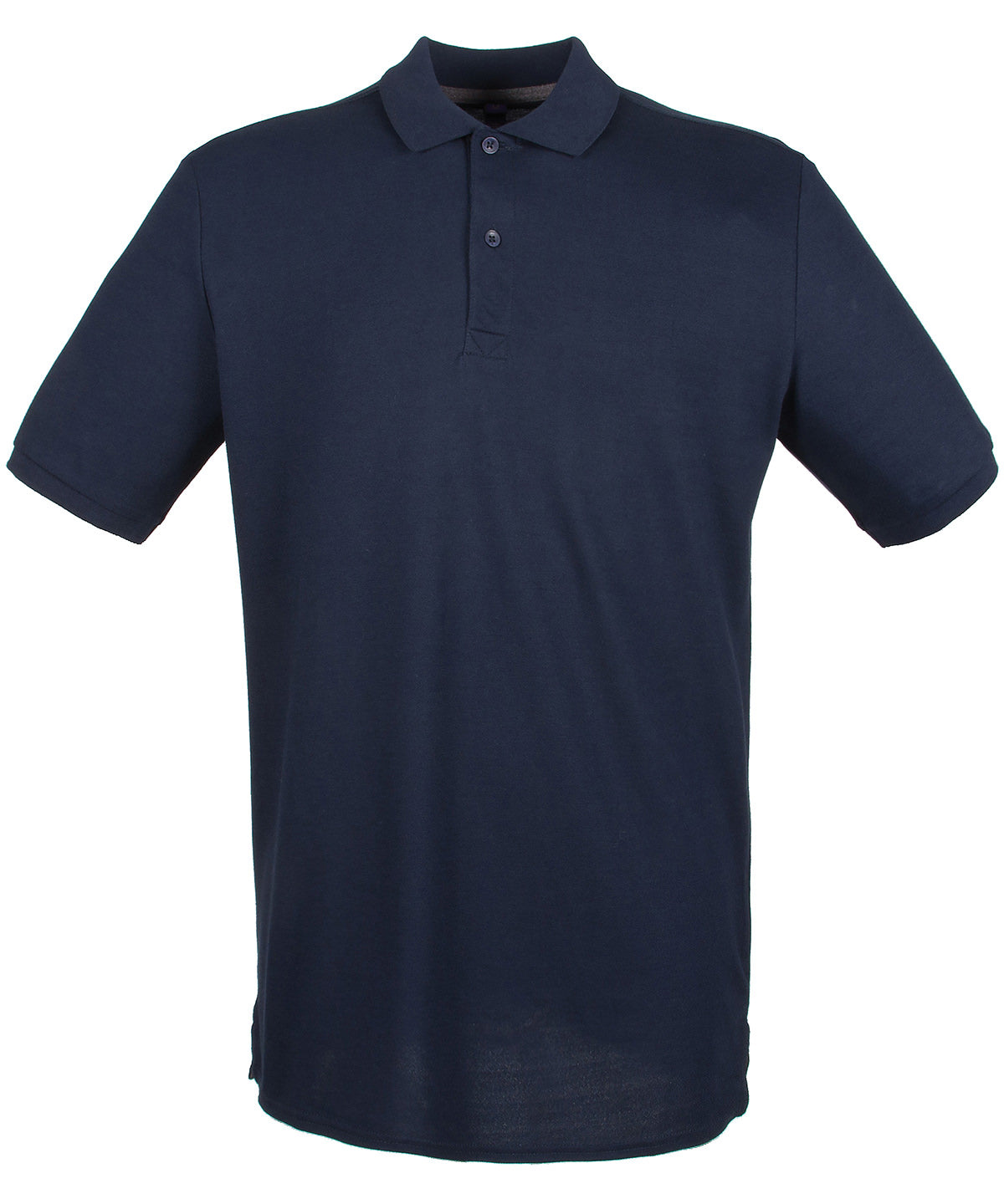 Henbury Micro-fine piqué polo shirt Navy*