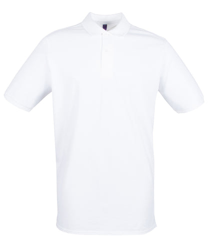 Henbury Micro-fine piqué polo shirt White*