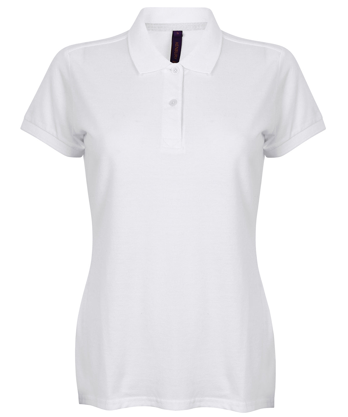 Henbury Women's micro-fine piqué polo shirt White