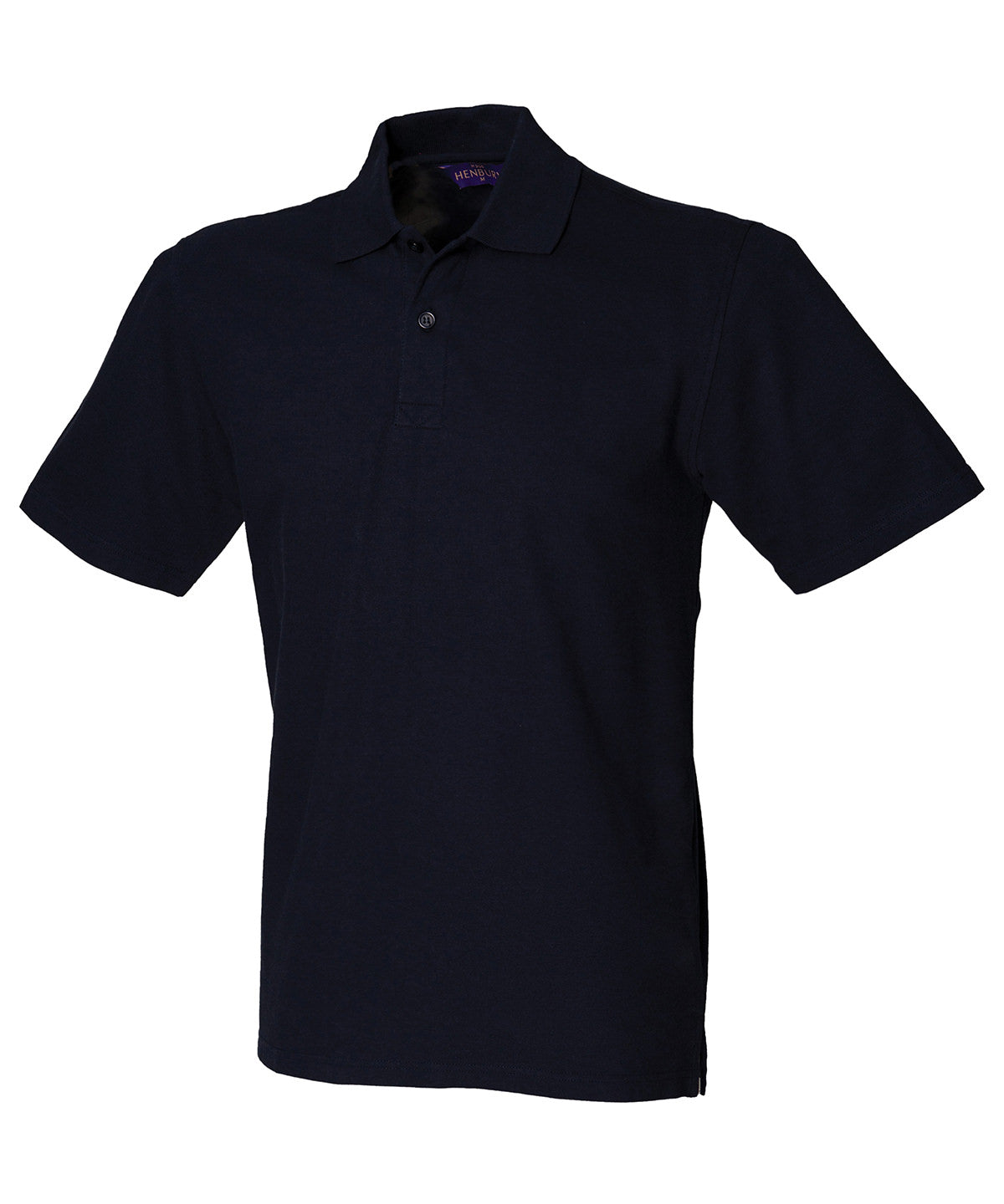 Henbury Stretch piqué polo shirt Navy