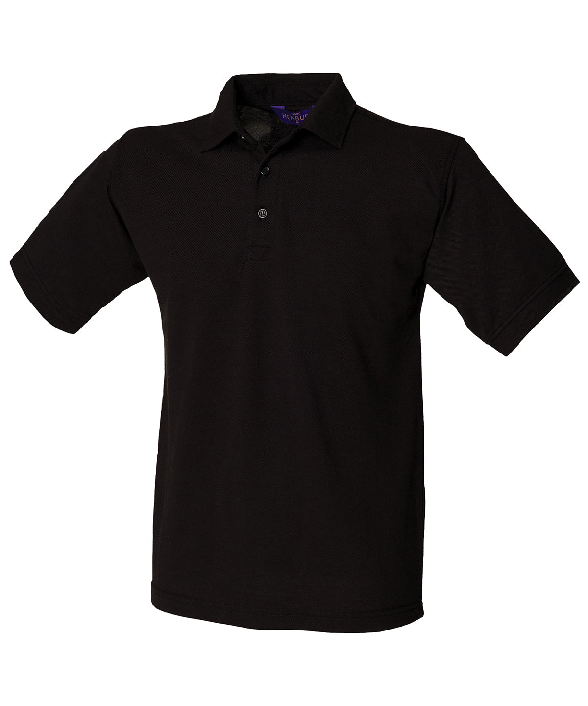 Henbury 65/35 Classic piqué polo shirt Black*