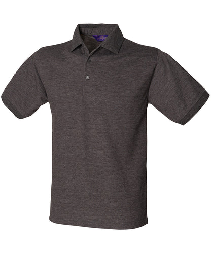 Henbury 65/35 Classic piqué polo shirt Charcoal
