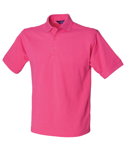 Henbury 65/35 Classic piqué polo shirt Fuchsia