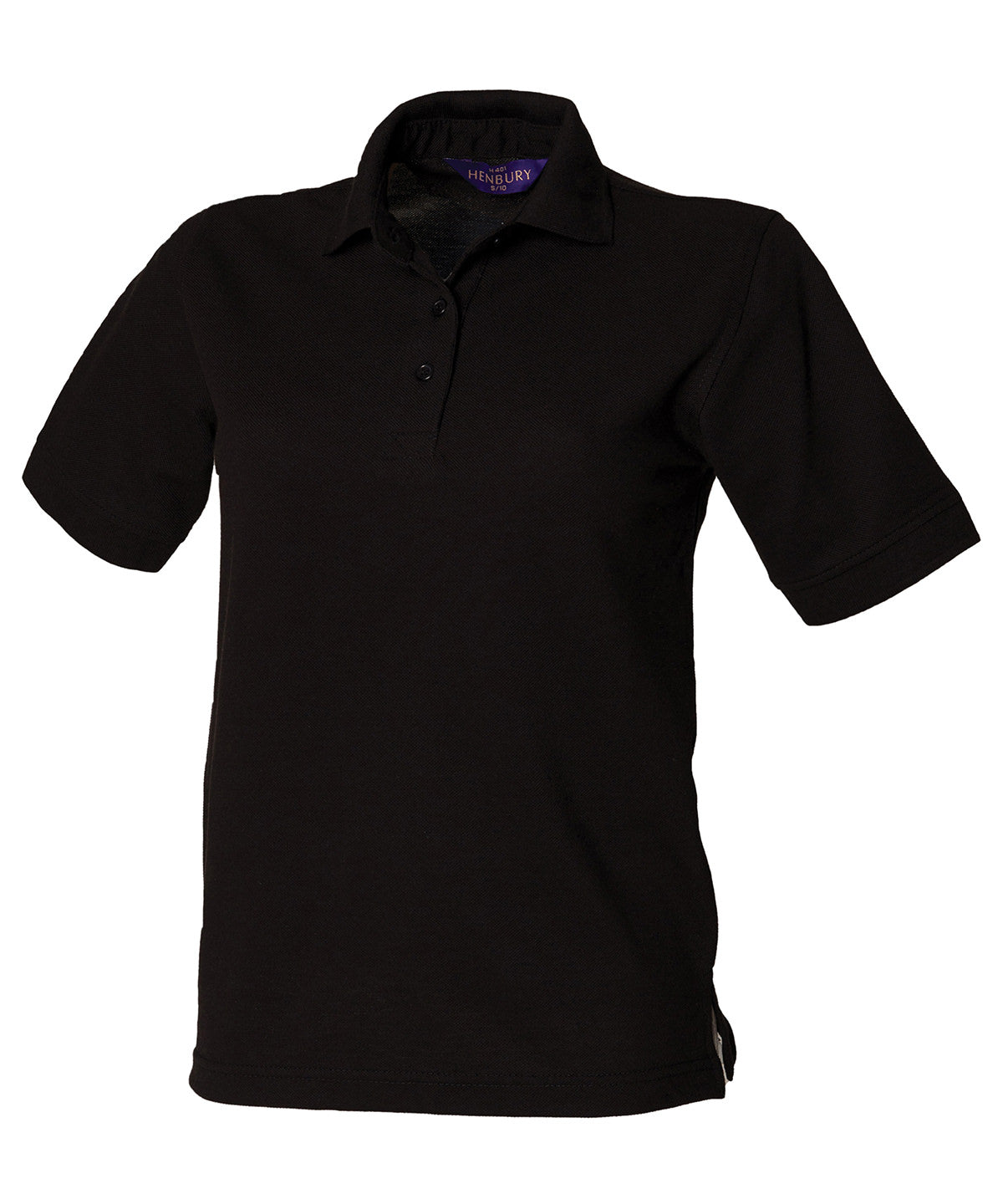 Henbury Women's 65/35 polo shirt Black