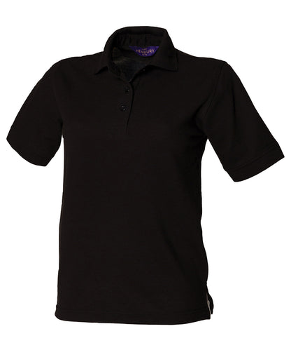 Henbury Women's 65/35 polo shirt Black
