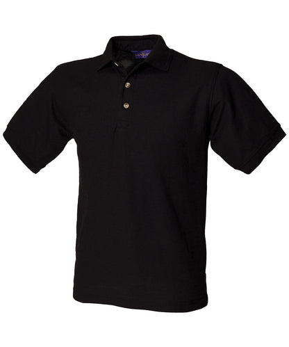Henbury Ultimate 65/35 polo shirt Black