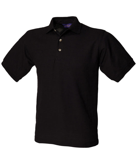 Henbury Ultimate 65/35 polo shirt Black