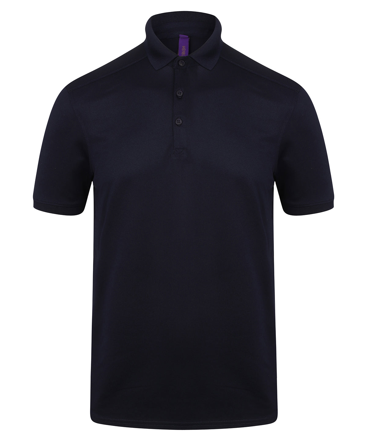 Henbury Stretch polo shirt with wicking finish (slim fit) Oxford Navy*