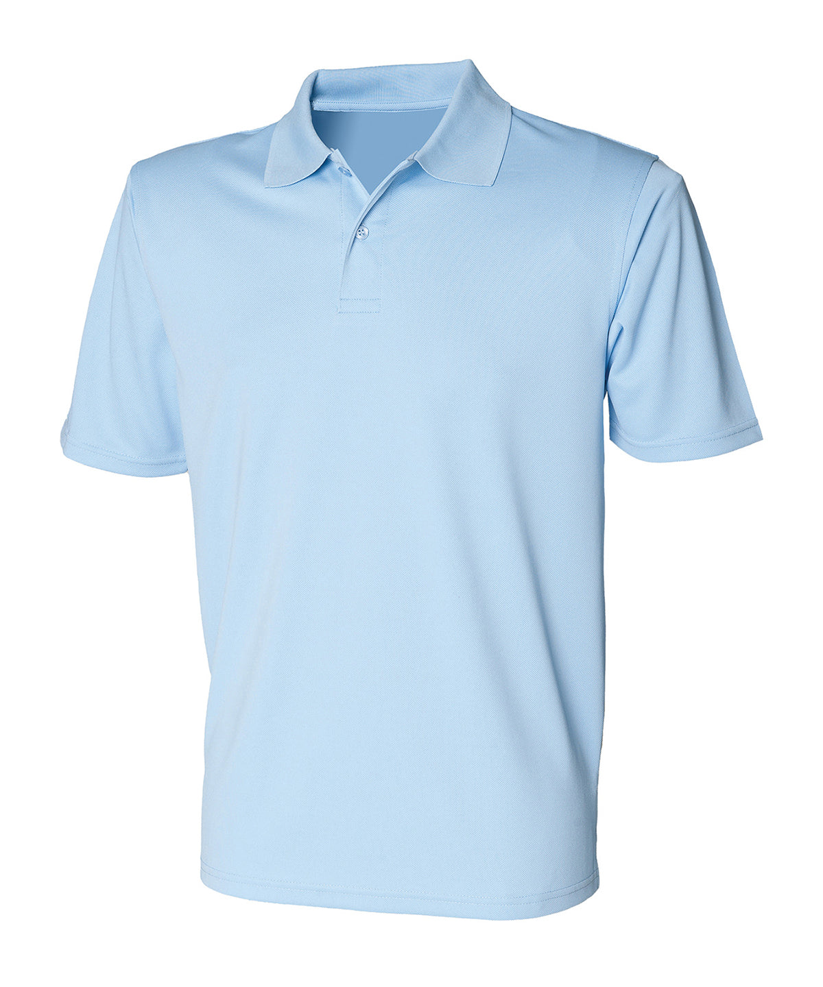 Henbury Coolplus® polo shirt Light Blue