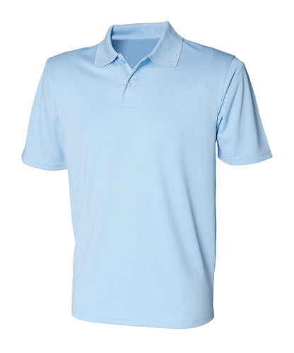 Henbury Coolplus® polo shirt Light Blue