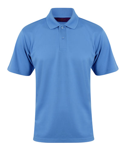 Henbury Coolplus® polo shirt Mid Blue