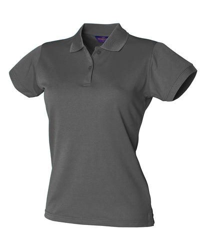 Henbury Women's Coolplus® polo shirt Charcoal Grey