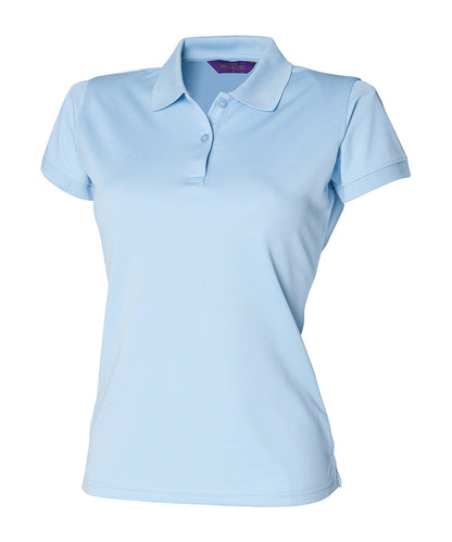 Henbury Women's Coolplus® polo shirt Light Blue