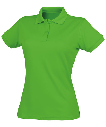 Henbury Women's Coolplus® polo shirt Lime Green