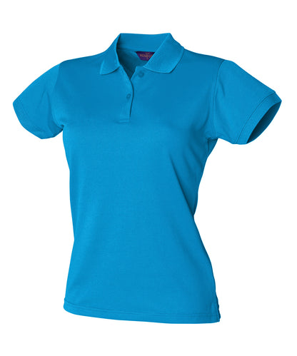 Henbury Women's Coolplus® polo shirt Sapphire Blue