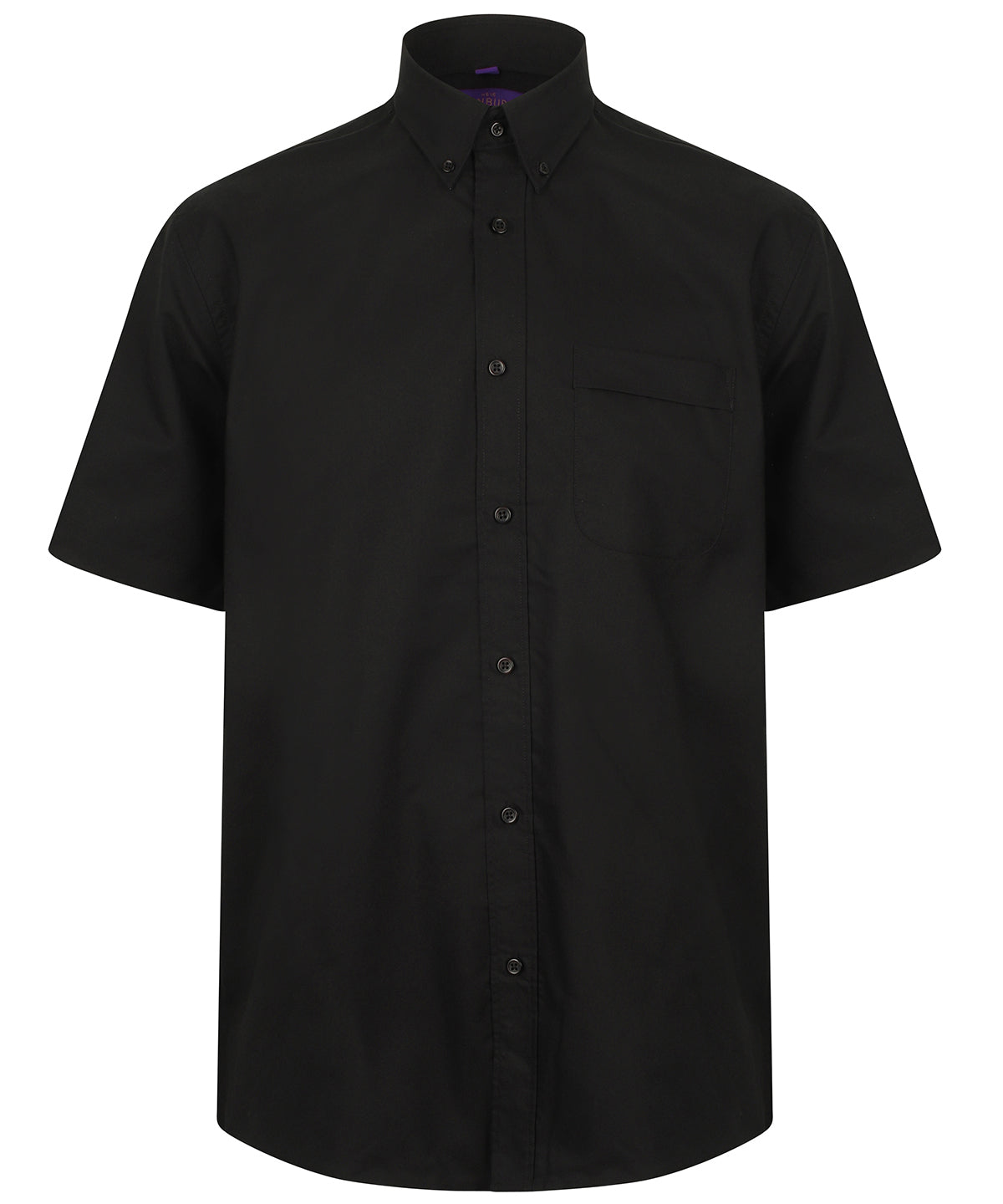 Henbury Wicking antibacterial short sleeve shirt Black