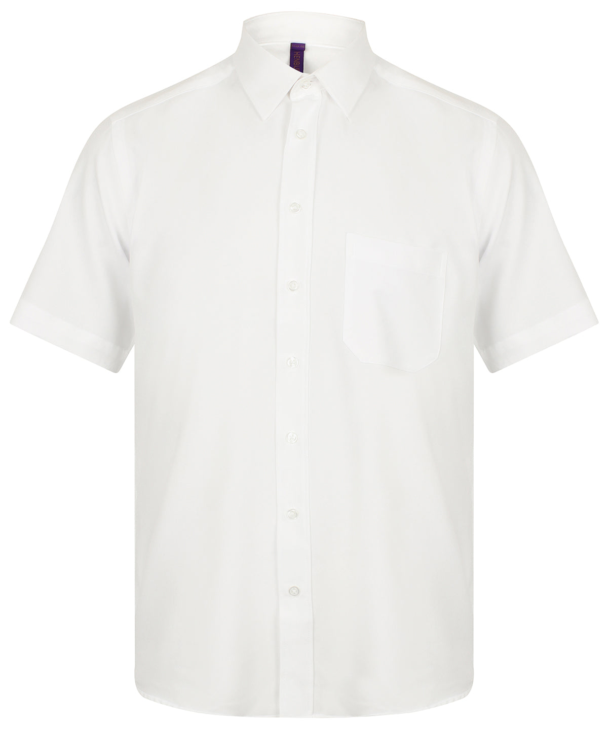 Henbury Wicking antibacterial short sleeve shirt White