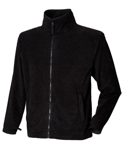 Henbury Microfleece jacket Black*