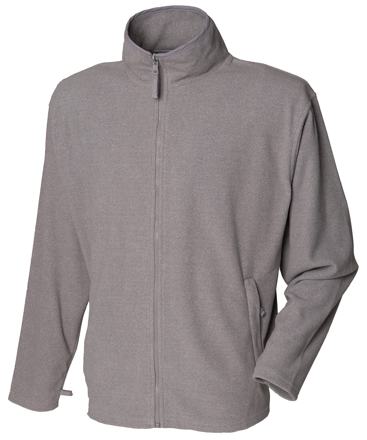 Henbury Microfleece jacket Heather Grey