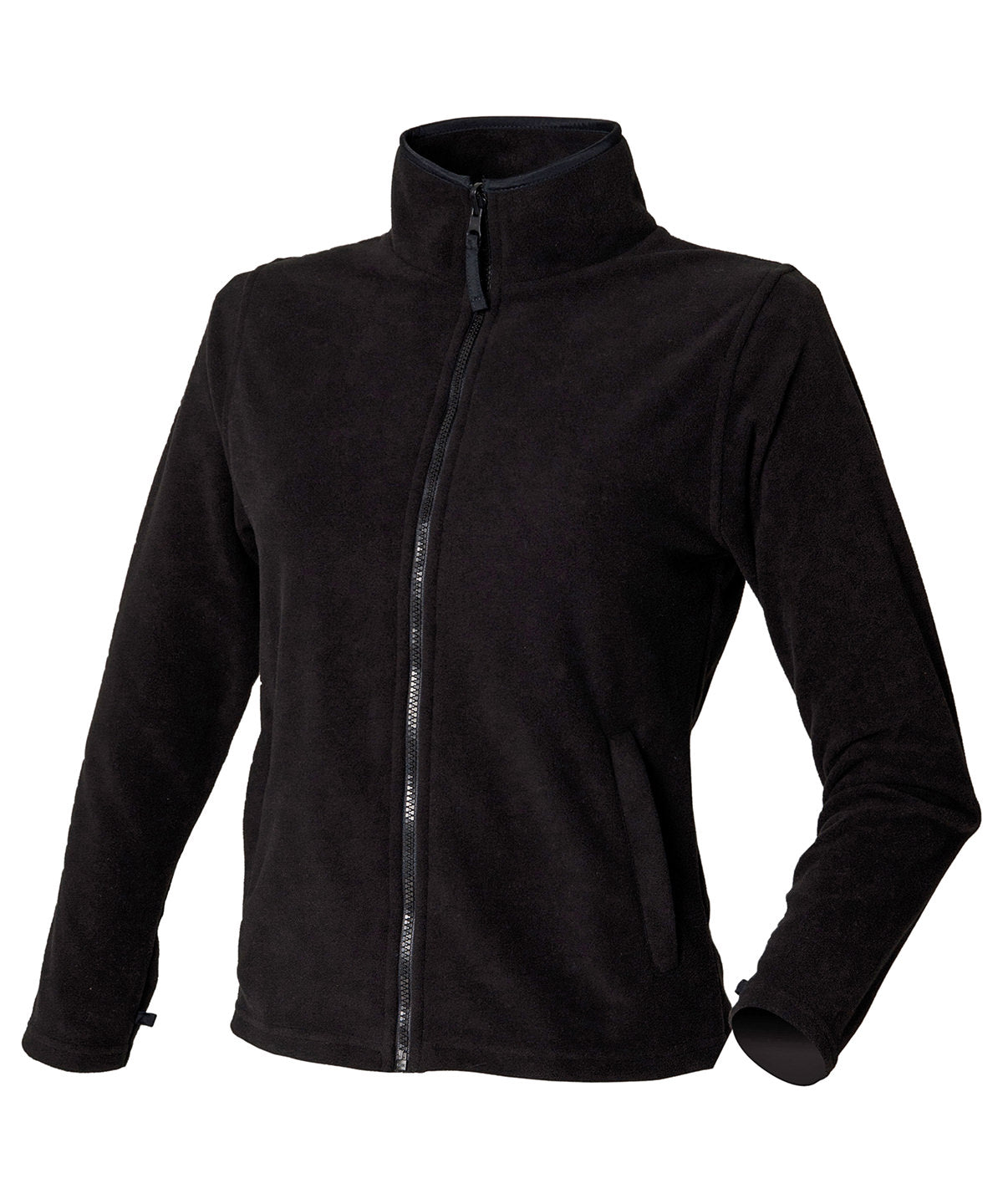 Henbury Women's microfleece jacket Black