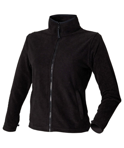 Henbury Women's microfleece jacket Black