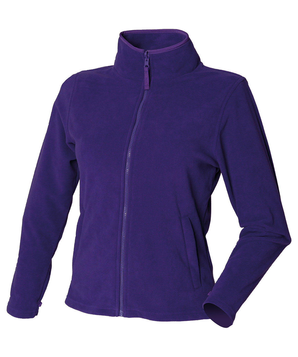 Henbury Women's microfleece jacket Purple