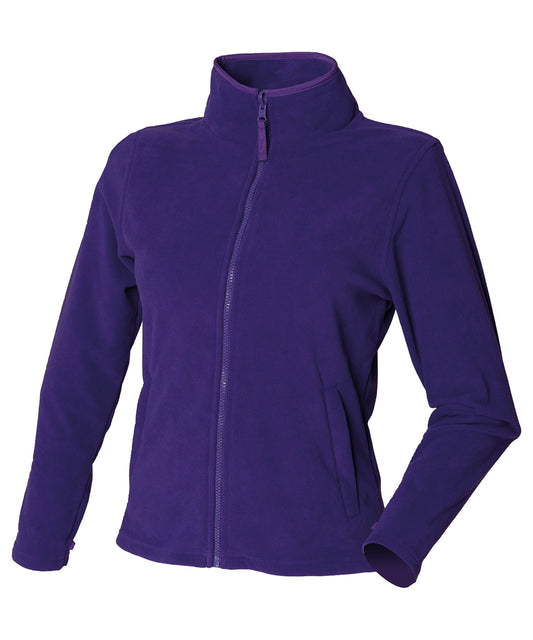 Henbury Women's microfleece jacket Purple