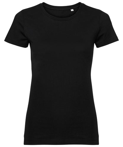 Russell Women's pure organic tee Black