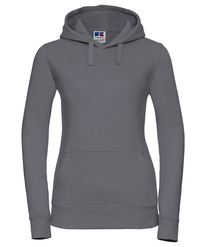 Russell Women's authentic hooded sweatshirt Convoy Grey