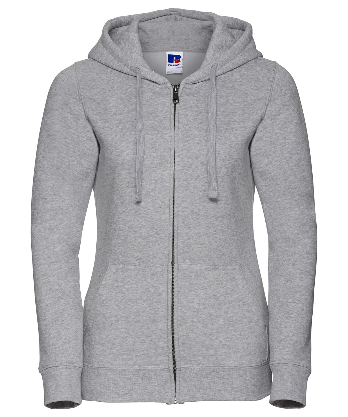 Russell Women's authentic zipped hooded sweatshirt Light Oxford*