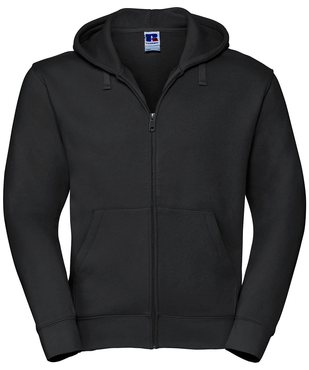 Russell Authentic zipped hooded sweat Black*†