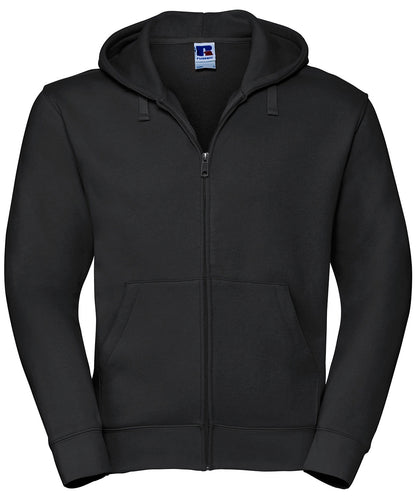 Russell Authentic zipped hooded sweat Black*†