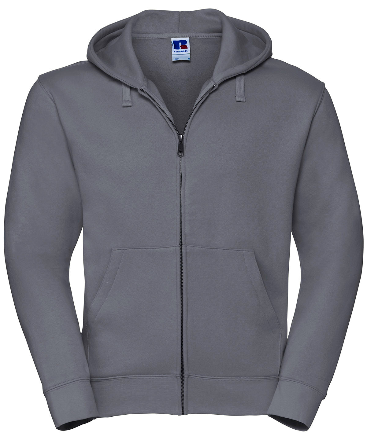 Russell Authentic zipped hooded sweat Convoy Grey*