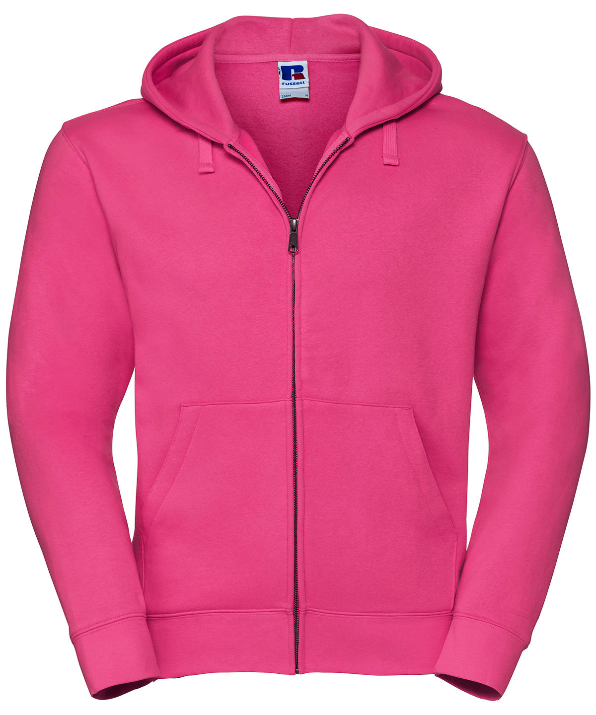 Russell Authentic zipped hooded sweat Fuchsia