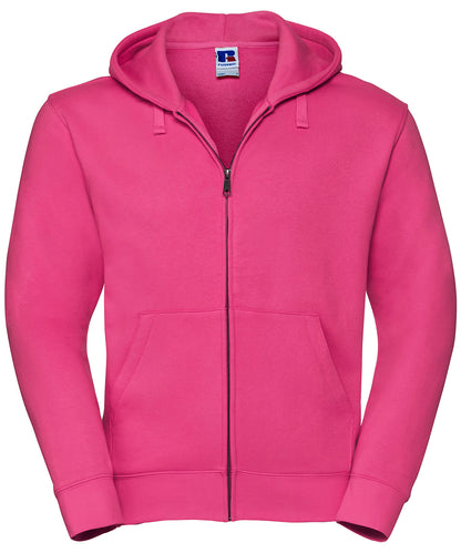 Russell Authentic zipped hooded sweat Fuchsia