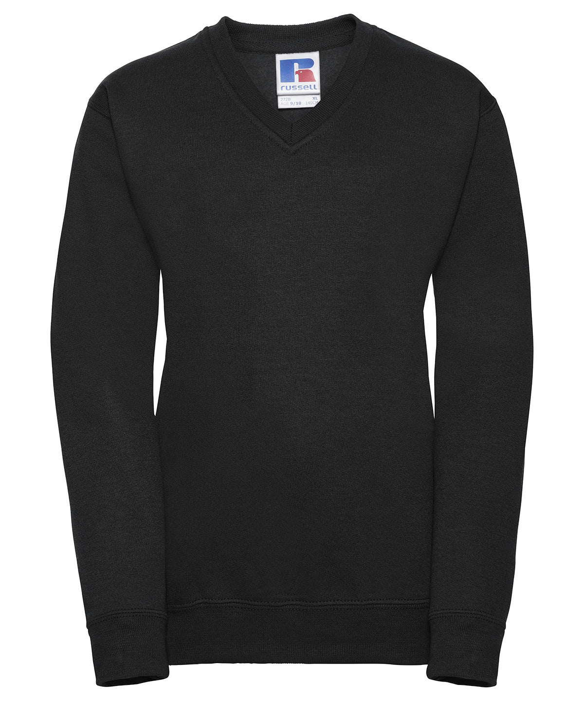 Russell Kids v-neck sweatshirt Black
