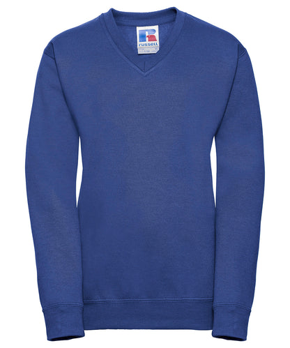 Russell Kids v-neck sweatshirt Bright Royal