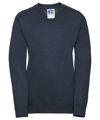Russell Kids v-neck sweatshirt French Navy