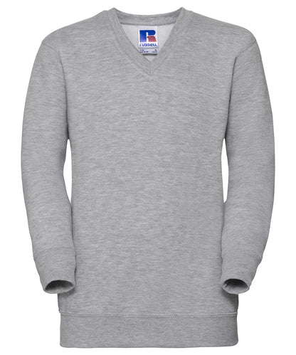 Russell Kids v-neck sweatshirt Light Oxford