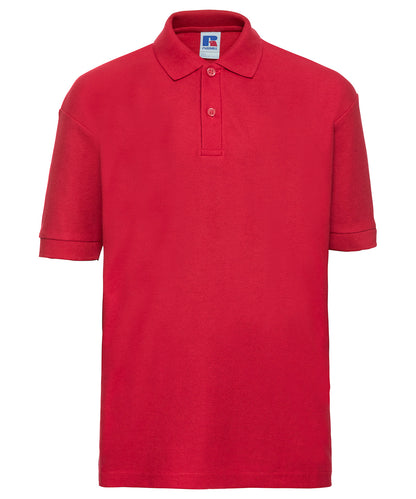 Russell Kids polo shirt Bright Red