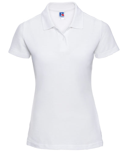 Russell Women's classic polycotton polo White