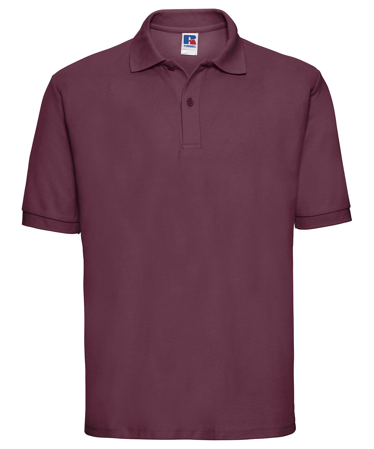 Russell Classic polycotton polo Burgundy